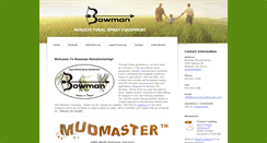 Desktop Screenshot of bowmanmanufacturing.com