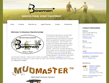 Tablet Screenshot of bowmanmanufacturing.com